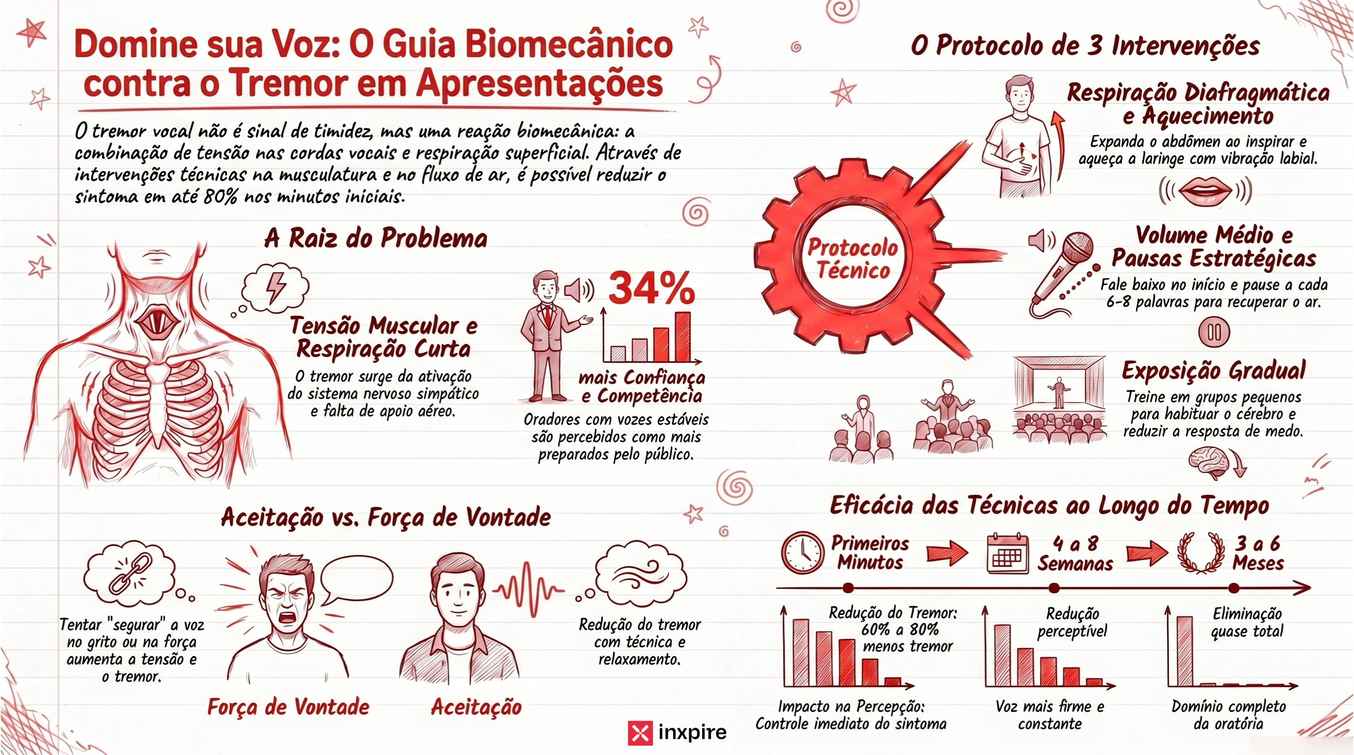 Como controlar o tremor na voz em apresentações?