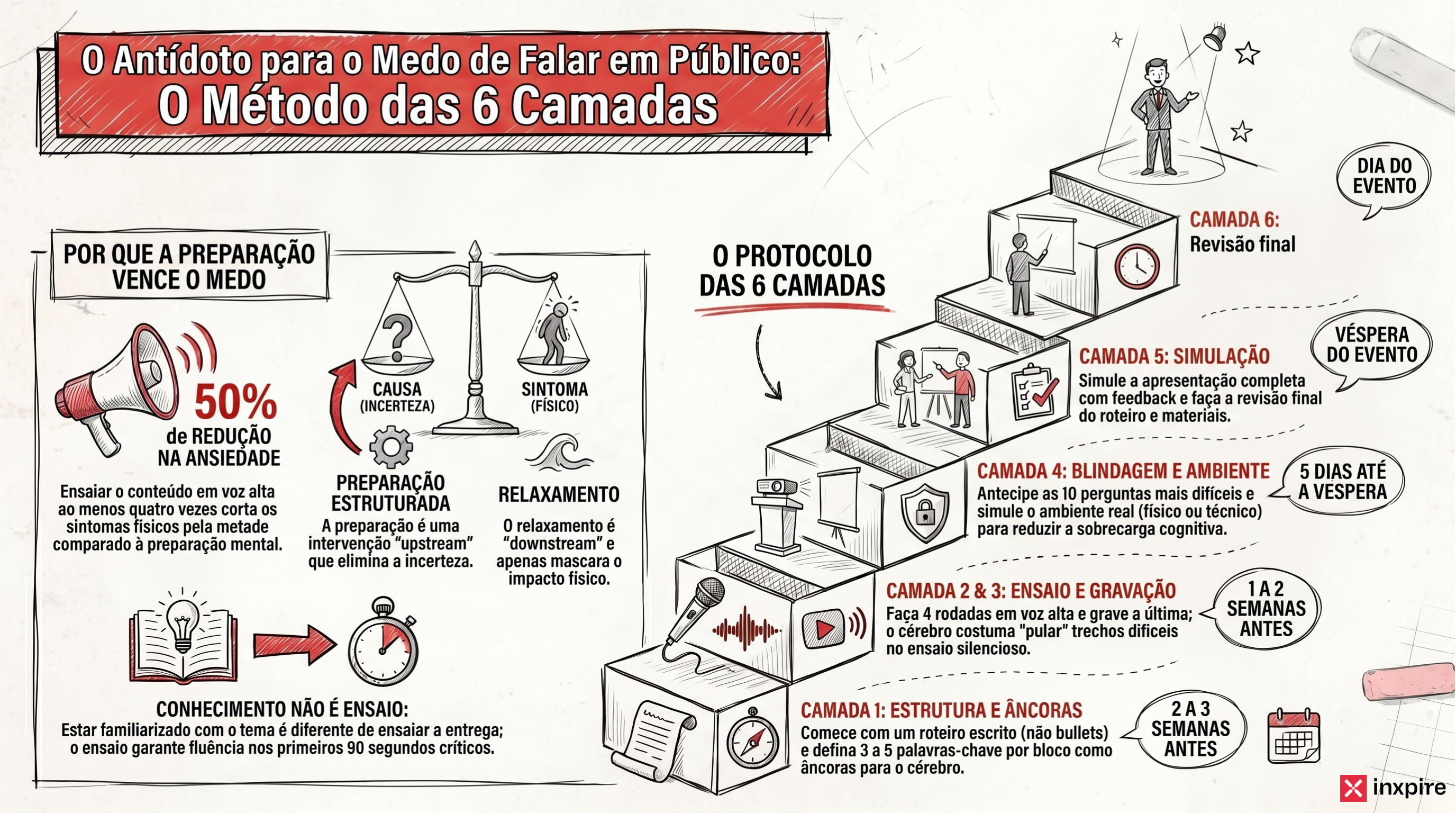 O papel da preparação na redução da ansiedade em apresentações (e por que ela é mais eficaz que técnica de relaxamento)