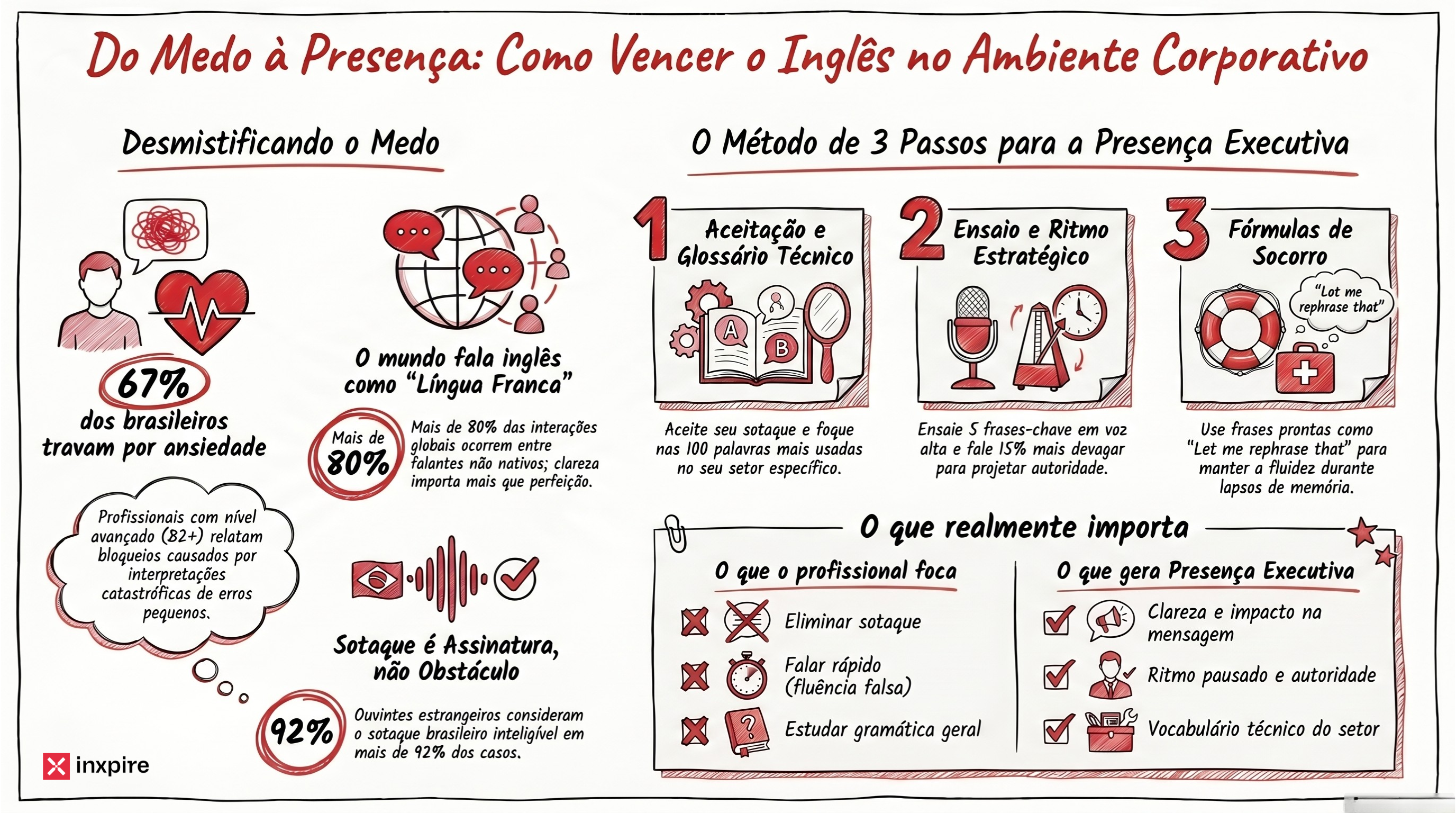 Como vencer o medo de falar inglês em ambiente corporativo (sem fluência nativa, mas com presença executiva)