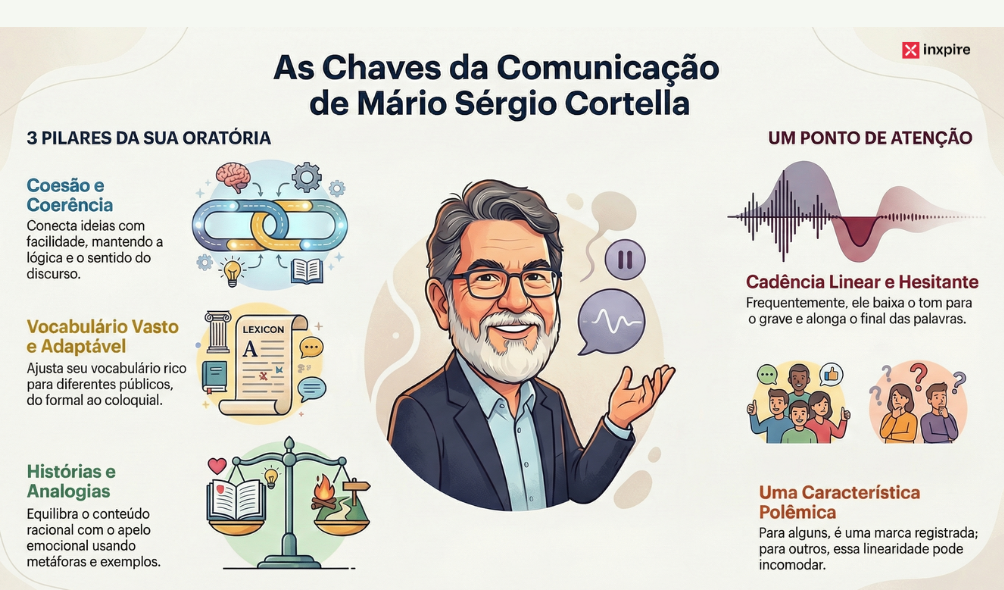 A comunicação de Mário Sergio Cortella: as 5 técnicas por trás da fluidez verbal mais invejada do Brasil