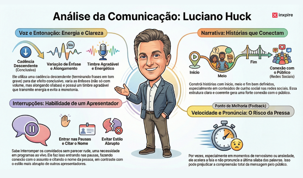 A comunicação de Luciano Huck: as 5 técnicas por trás do apresentador que conversa com o Brasil inteiro