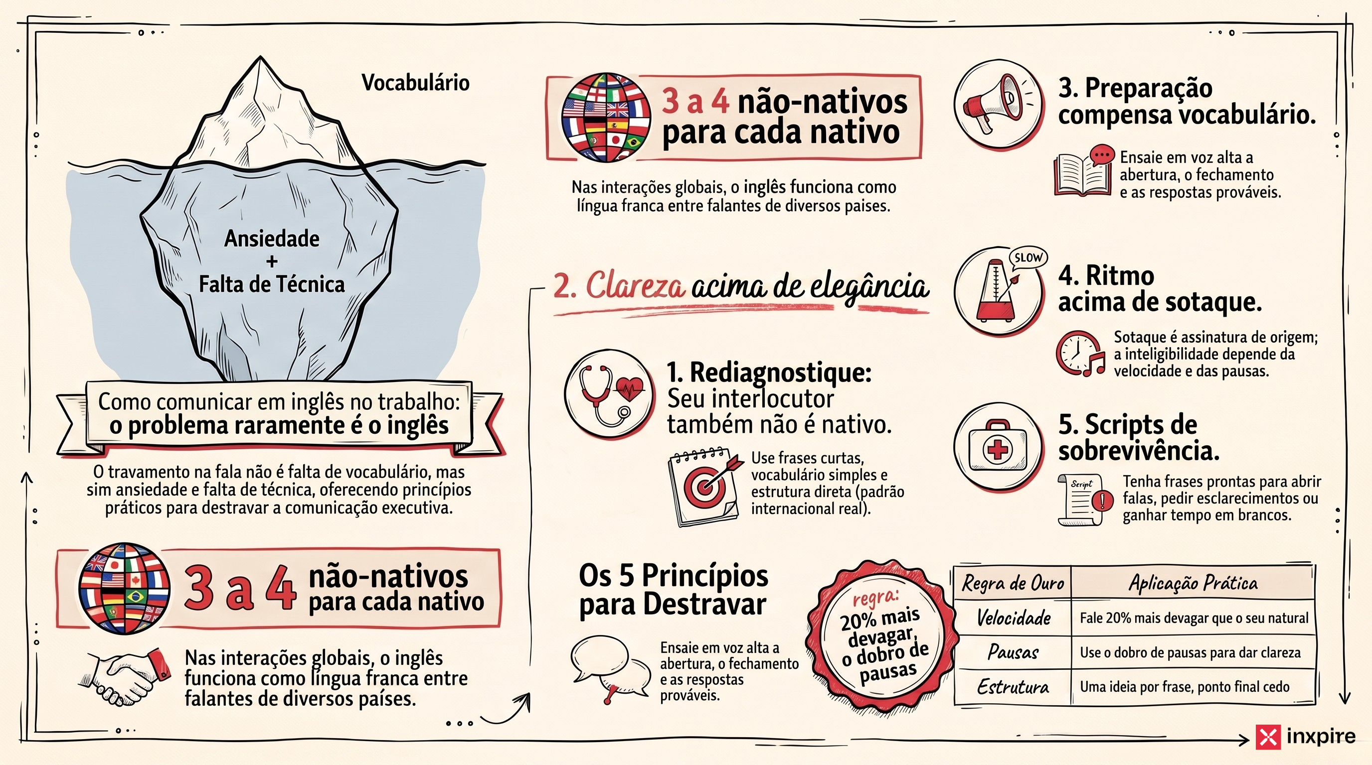 Como comunicar em inglês no trabalho: por que seu problema raramente é o inglês (e o que resolver primeiro)