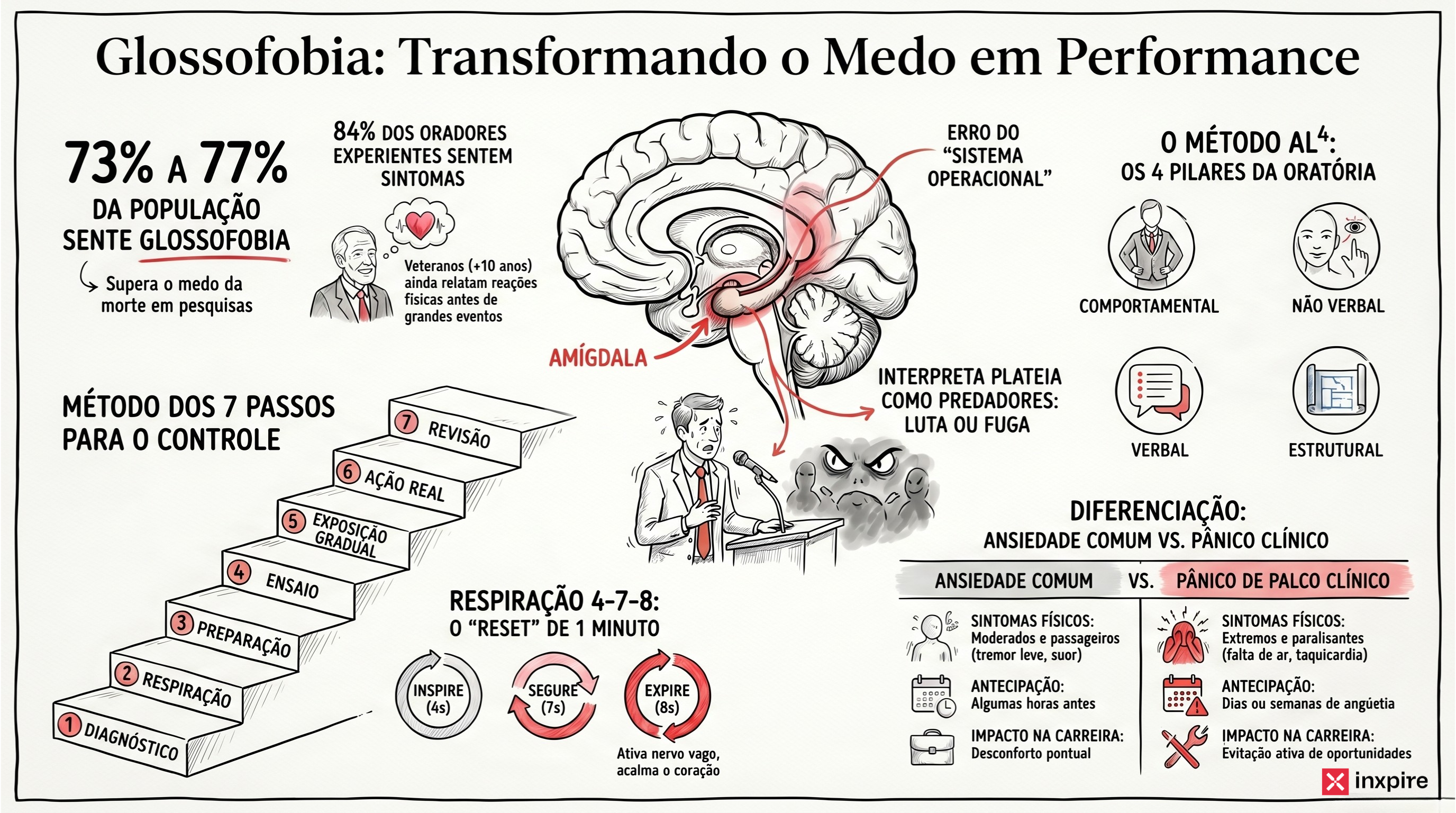 Medo de falar em público: o guia definitivo para superar a glossofobia (com base científica, método e aplicação executiva)